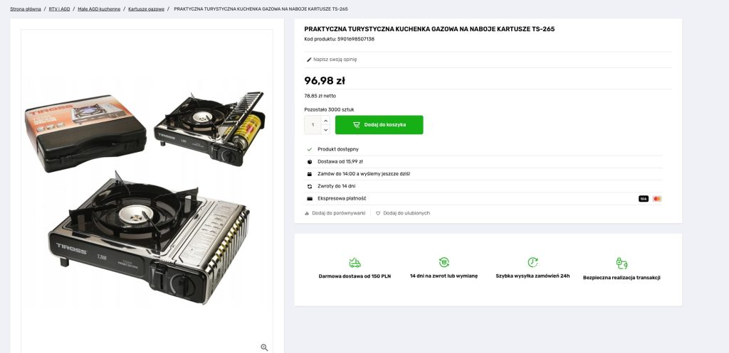 Tania kuchenka turystyczna